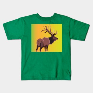 Elk in the Morning Kids T-Shirt